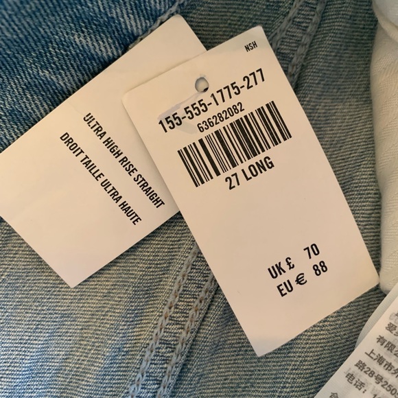 ABERCROMBIE & FITCH Zoe Natural Rise Ankle Straight Jean 27 LONG - Picture 10 of 12